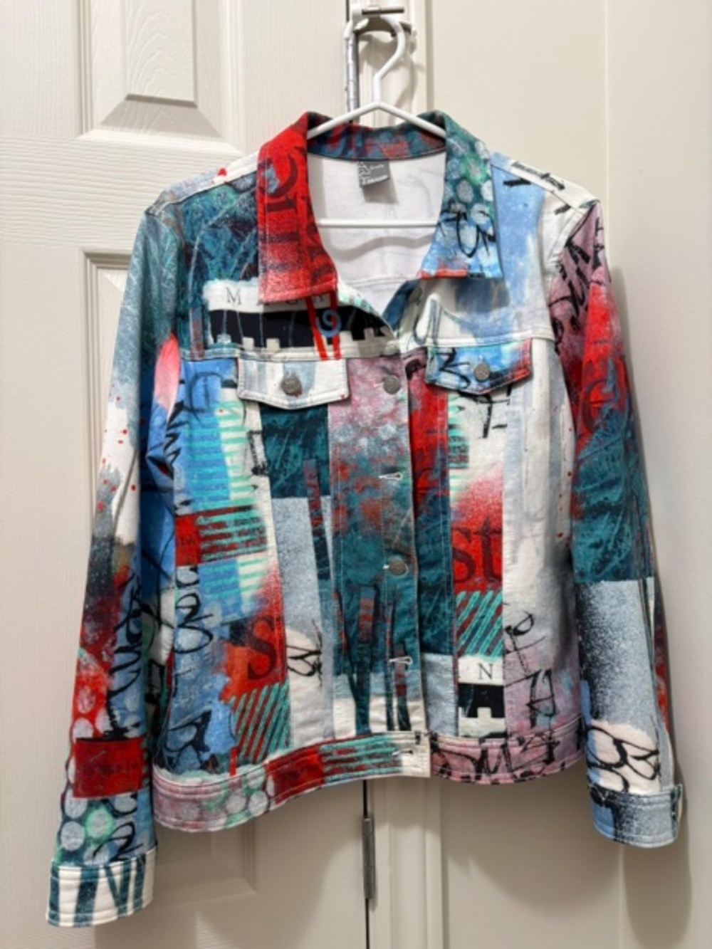 Simply Art by Dolcezza Womens' sz XL jacket multicolour long sleeves